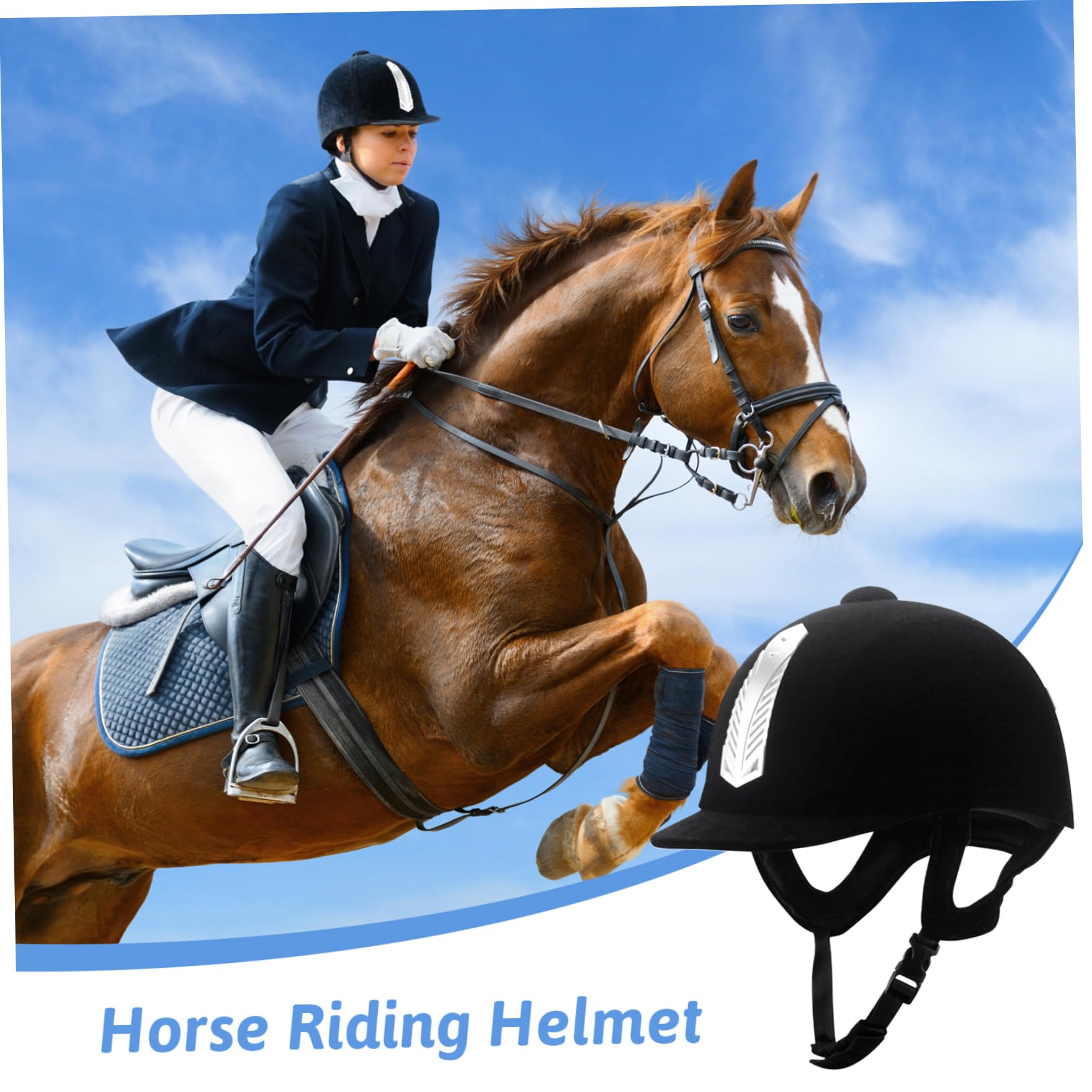 Casco da Equitazione, Cappello da Equitazione con Imbottitura Morbida e Traspirante con Cinturino Regolabile, Cappelli e caschi da anticollisione di Sicurezza per Donne Uomini per l'uso