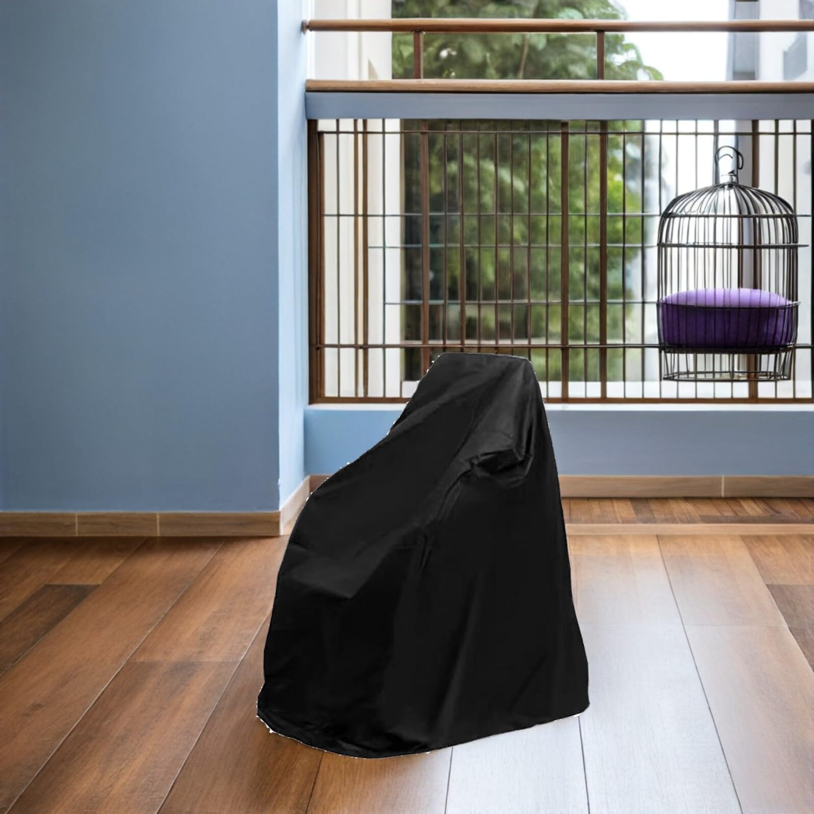 Hemobllo Funda Antipolvo para Silla de Ruedas Eléctrica 210d Oxford Resistente al Agua y Rayos Uv, Tamaño 115x75x130 Cm, Protección Completa para Scooter de Movilidad en Exteriores