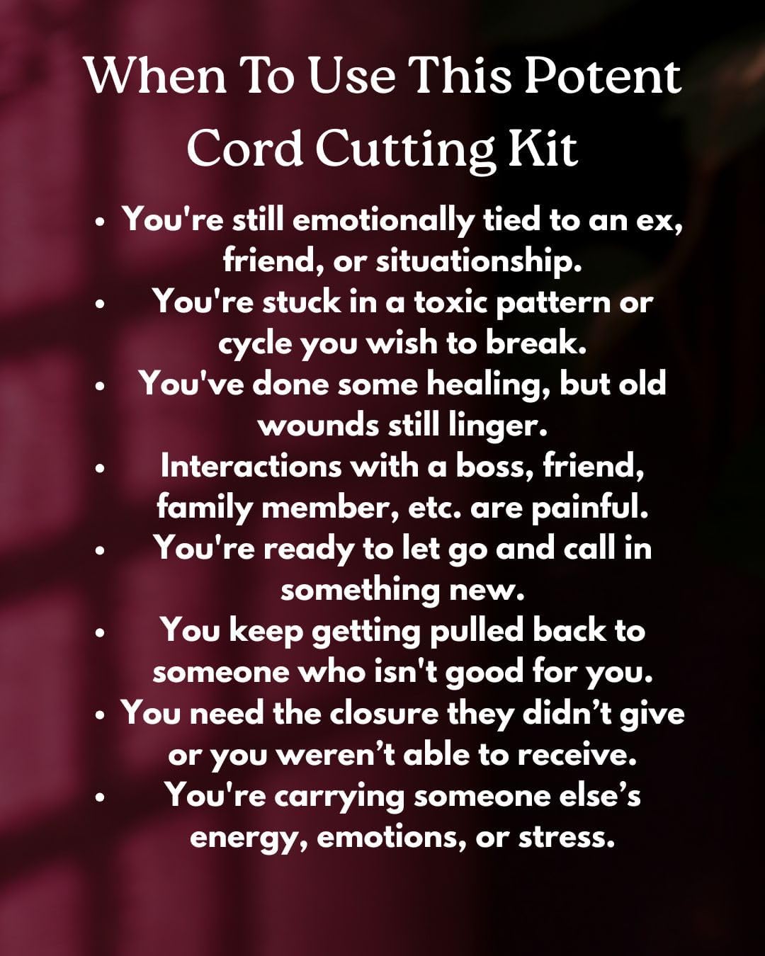 Cord Cutting Ritual Spell Kit – Energy Release, Banishing, Protection Candle, Protection Spell for Letting Go