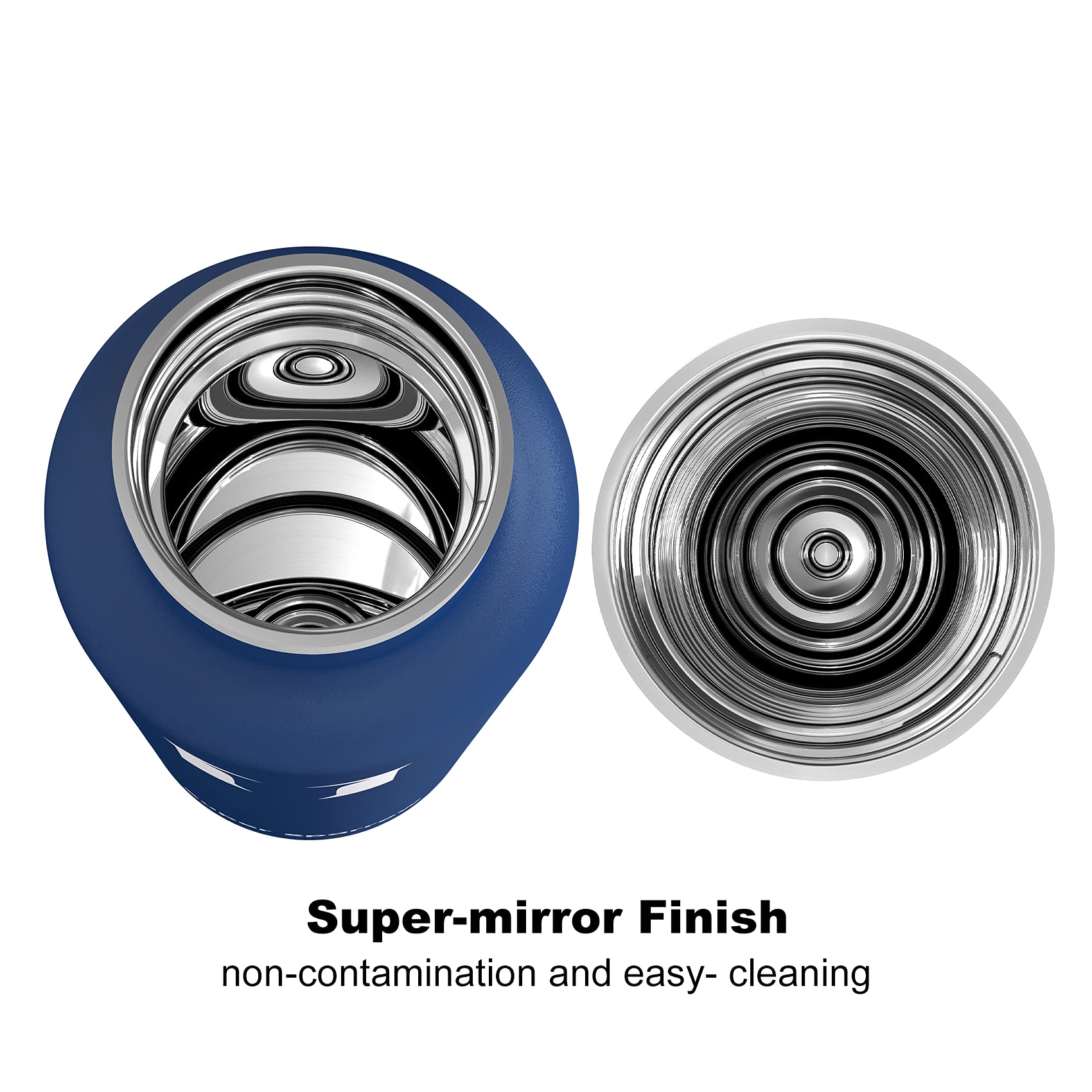 Super Sparrow Borraccia ultraleggera in acciaio inox 18/10-350 ml, 500 ml, 750 ml, borraccia termica in metallo, tappo flessibile standard, senza BPA, per palestra, viaggi, sport