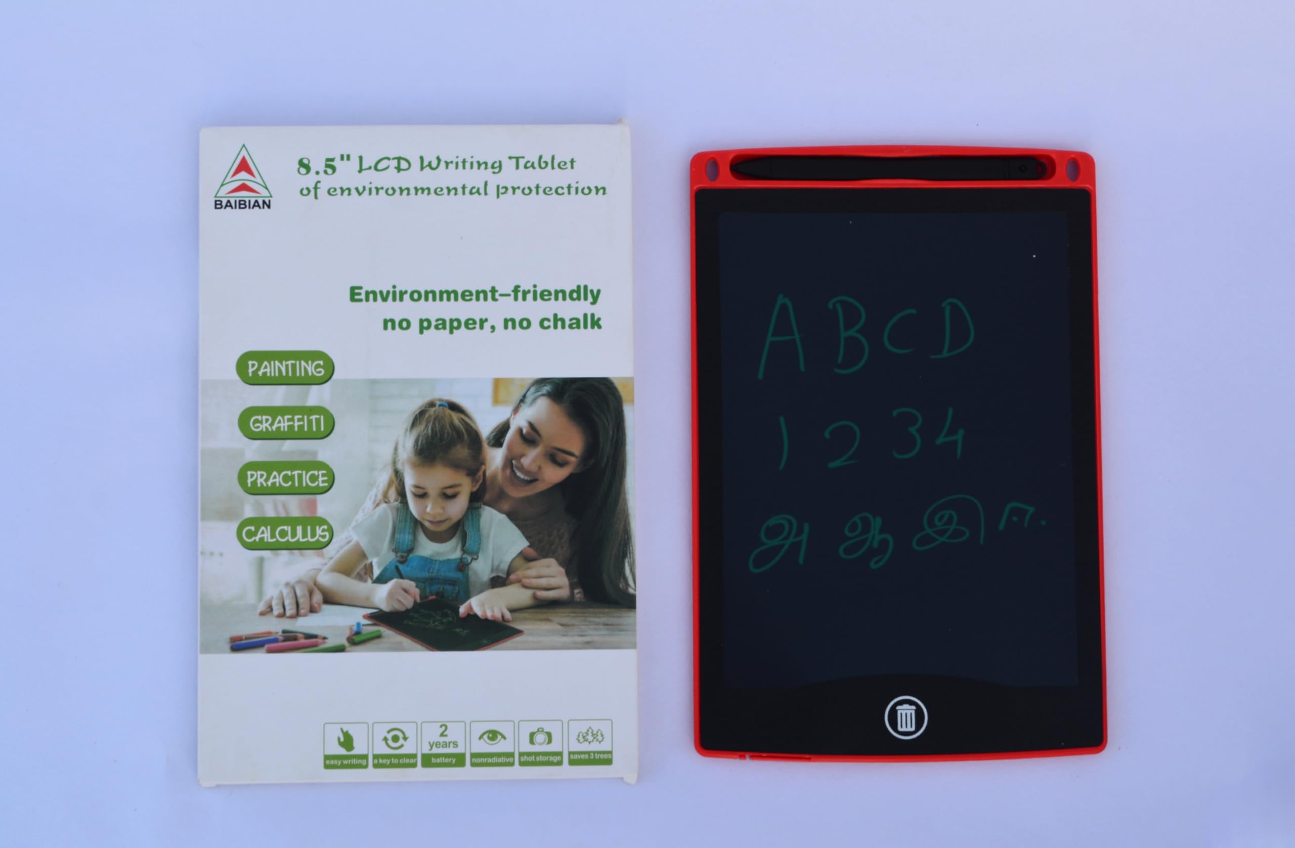 Hananya 8.5" LCD Writing Tablet for Kids & Adults - Re-Writable Digital Drawing Pad - Doodle & Scribble Notepad with Stylus, Magic Slate with Erase Button, Ideal Birthday Gift for Kids (Pack of 2)-image-11