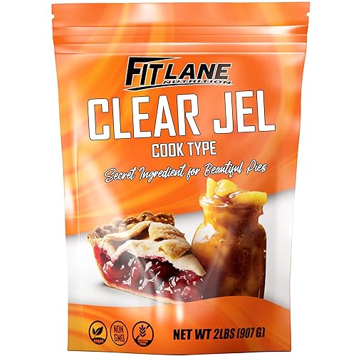 Jel transparente para enlatar 2 libras - Polvo de almidón de maíz tipo cocinero - Espesante para líquidos, relleno de pastel de cereza y postres de