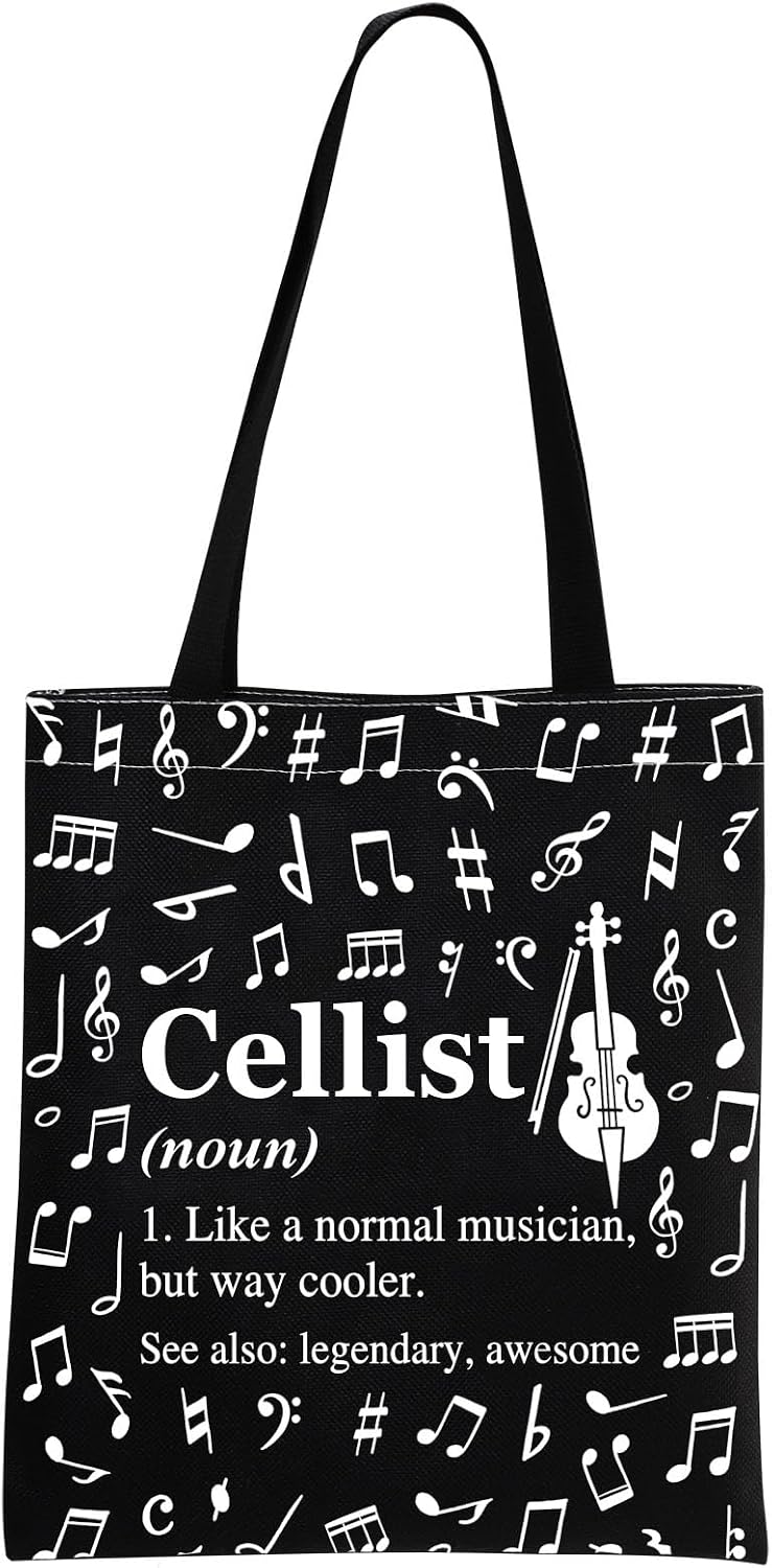 MINIGIU Cellist Gift Cellist Appreciation Gift Cello Lover Gift Cellist Tote Bag for Cello Player