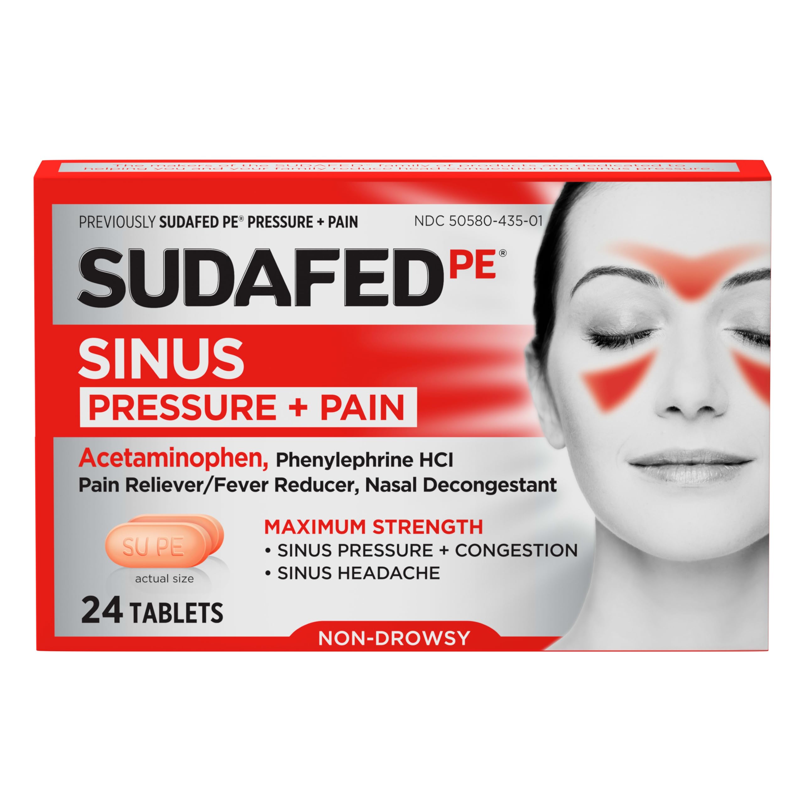 Sudafed PE Sinus Pressure + Pain