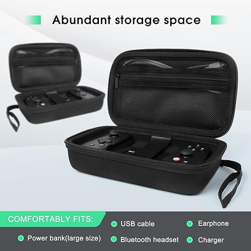 Miniatura 2 de Carry case Compatible with BACKBONE One Mobile Gaming Controlle,Keychain and Net Pocket,Box Only (Black)