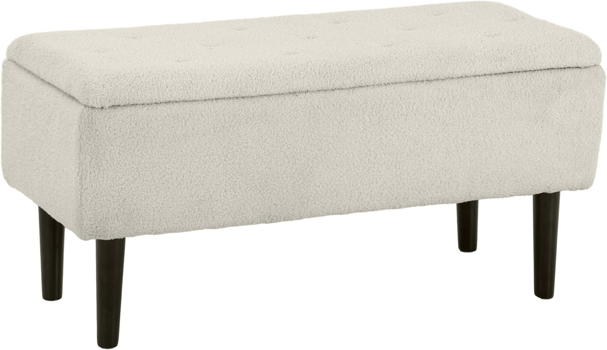 ESituro SOM0113 Tabouret Pouf Rond De Rangement Avec Couvercle Amovibl – Shop Planète Déco