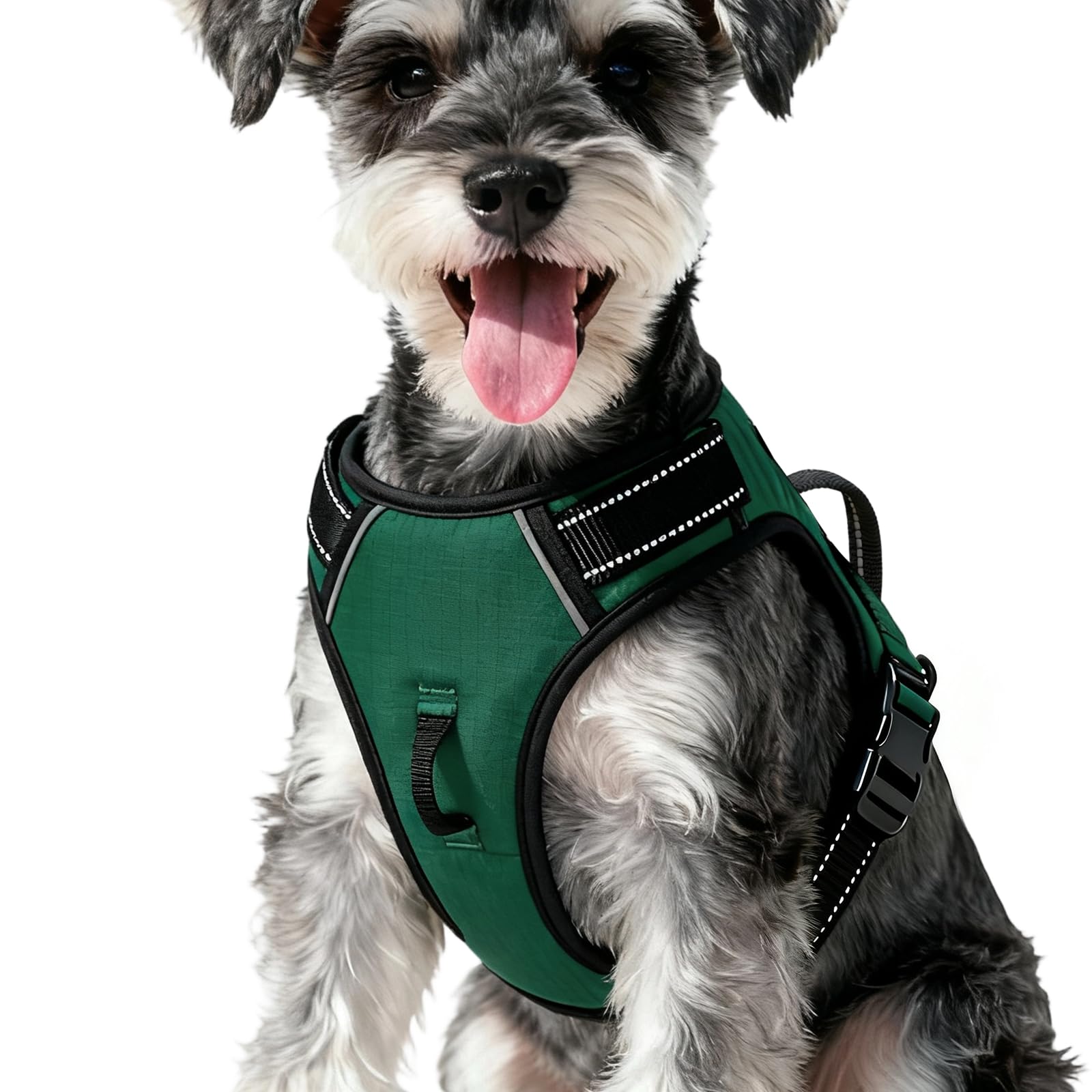 Photo 1 of No Pull Dog Harness, No-Choke Soft Padded Reflective Dog Vest Harness with Front Clip & Top Handle, 2 Quick-Release Buckles, Adjustable for Small Medium Large Dogs