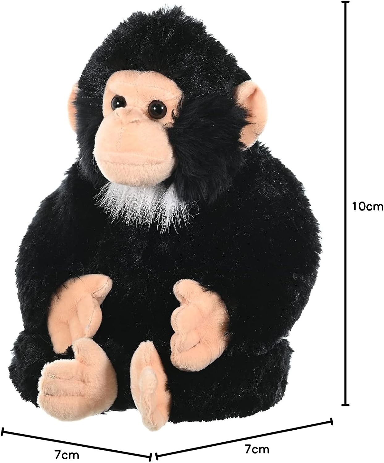 Wild Republic Chimp Stuffed Animal Plush Toy, Multi (16521), 12"