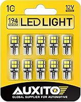 AUXITO 194 LED Bulbs 6000K White 14-SMD T10 W5W 168 2825 Wedge Interior Car Lights Dome Map Trunk 10 Pack