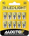 AUXITO 194 LED Bulb 6000K White 168 2825 W5W T10 Wedge 14-SMD Interior Car Bulbs Replacement for Dome Map Door Courtesy Trunk License Plate Lights Parking Light Assemblies, 10 PCS