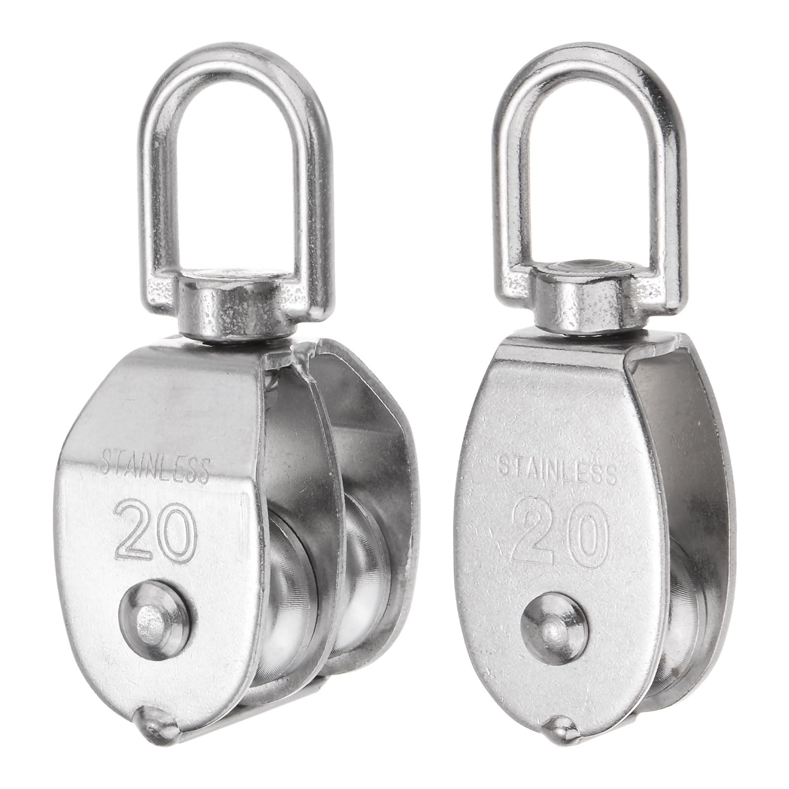 Roue de levage poulie M20 en acier inoxydable pour câble grue suspendu et remorquage