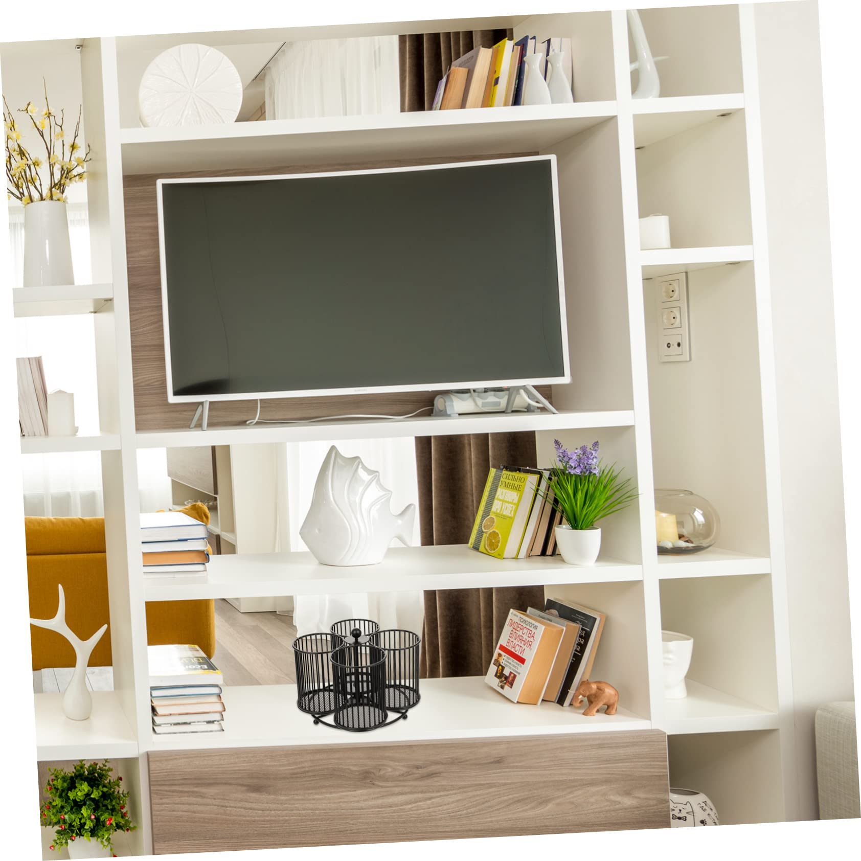 Ciieeo Portapenne in Metallo Da Scrivania Organizer Per Penne e Accessori Design Semplice e Elegante Stabile e Resistente Per Uffici e Studi