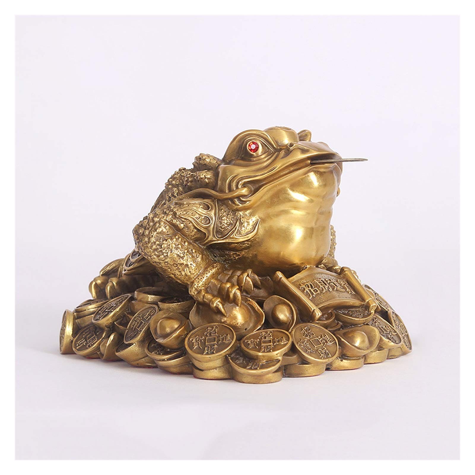 ouvrages d'art Sculptures Feng Shui argent chinois chinois chanceux trois pattes de la richesse en bronze bassin de bassin attirer la richesse de bonne chance à la maison décoration de bureau cadeau S