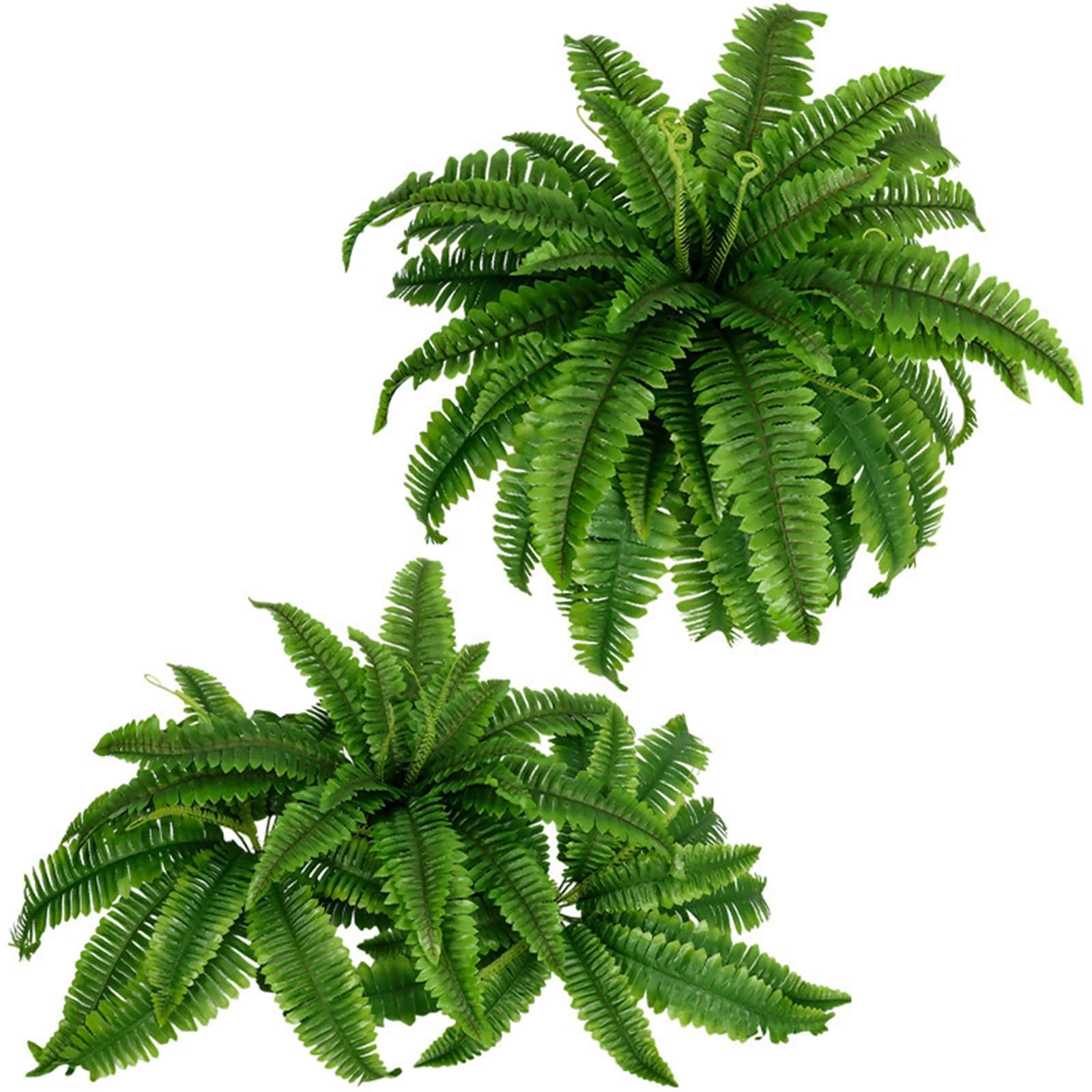 Simulated Persian Grass Plant Silk Fern Leaves 1Pcs(18forkpersianferngreen)