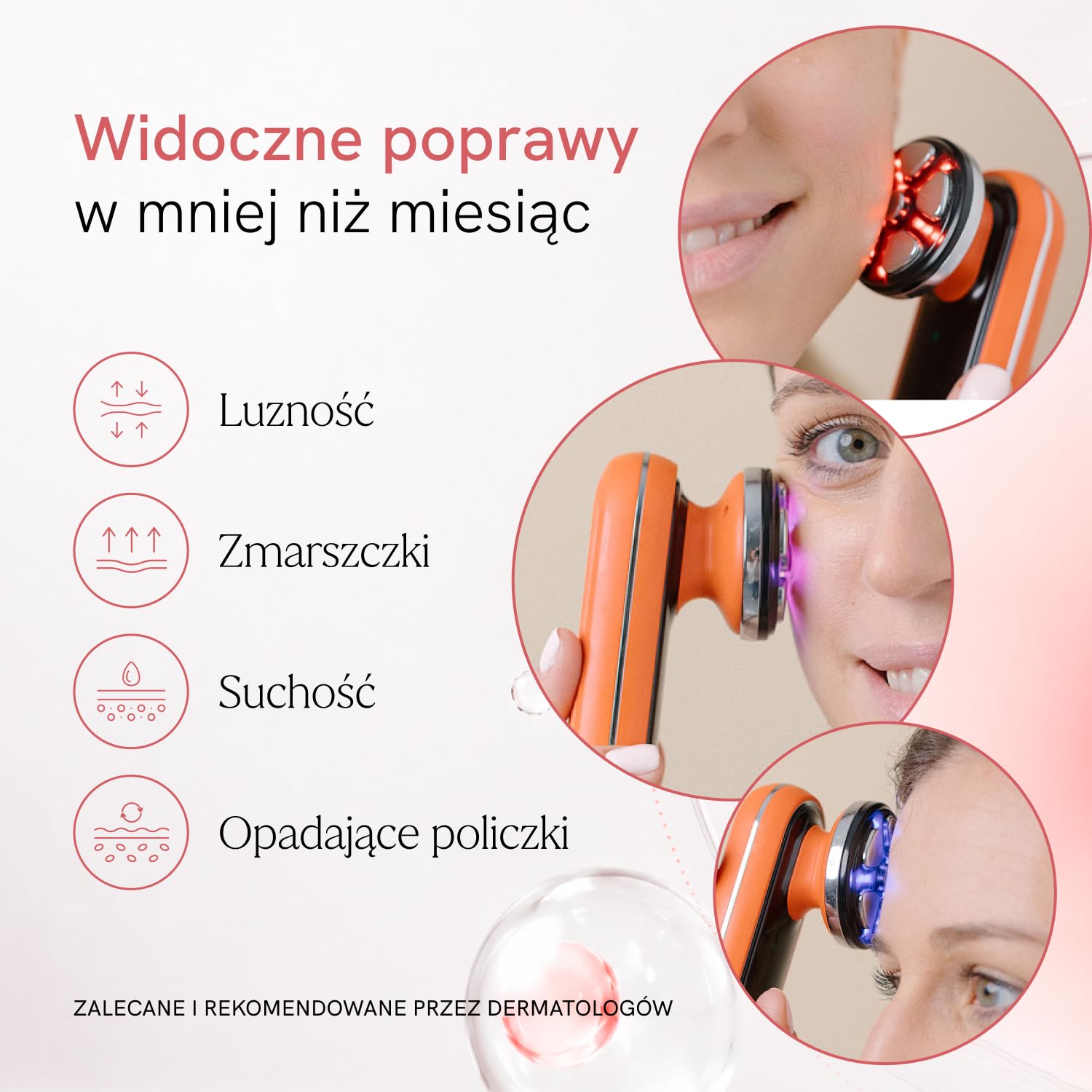 MASDERM | Urządzenie o częstotliwości radiowej twarz 5 w 1 | Elektryczny masażer | Czyszczenie | Profesjonalna maszyna Hifu do twarzy i ciała | Galwanika ujędrniająca