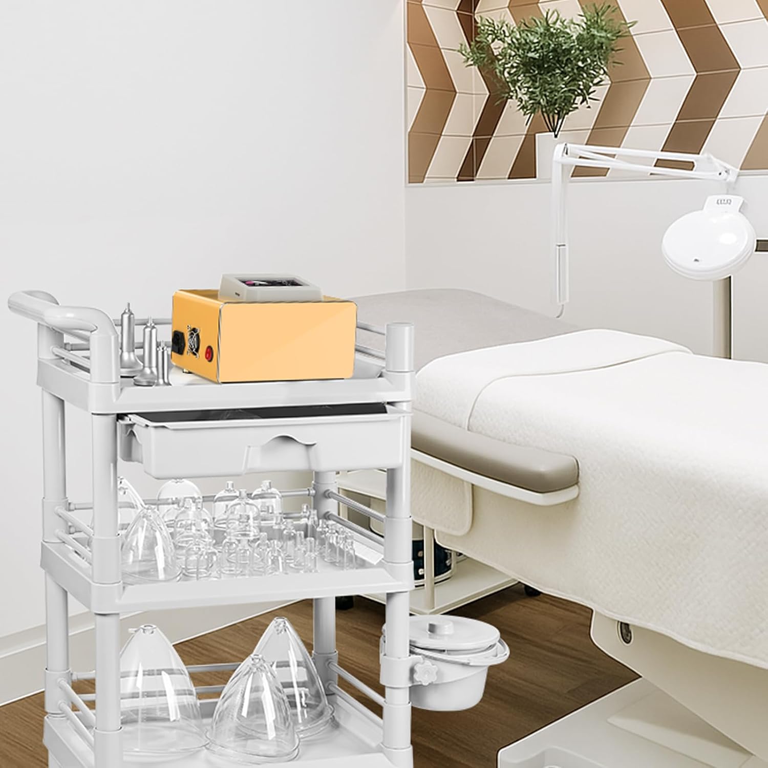 Meifuly Vacuum Therapy Machine, Electric Cupping Sets with 24 Cups(Include 1500, 1800, 2100ML Large Cups) and 3 Gua Sha Head for Salon SPA, Body, Back, Facial Cupping Massager - Image 9