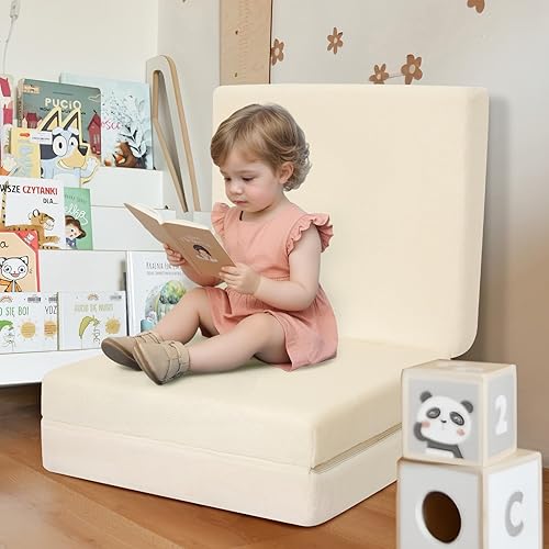 Miniatura 2 de MeMoreCool Colchón plegable de suelo para niños, tapete para siesta de suelo para dormir, guardería, cama plegable para niños pequeños, colchón