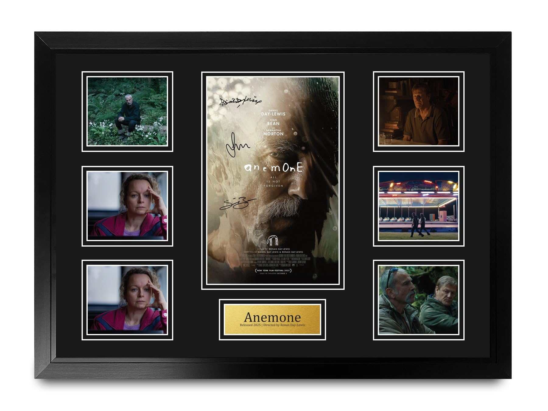 HWC Trading Anemone Podpisany Plakat Filmowy A2 Deluxe w Ramie