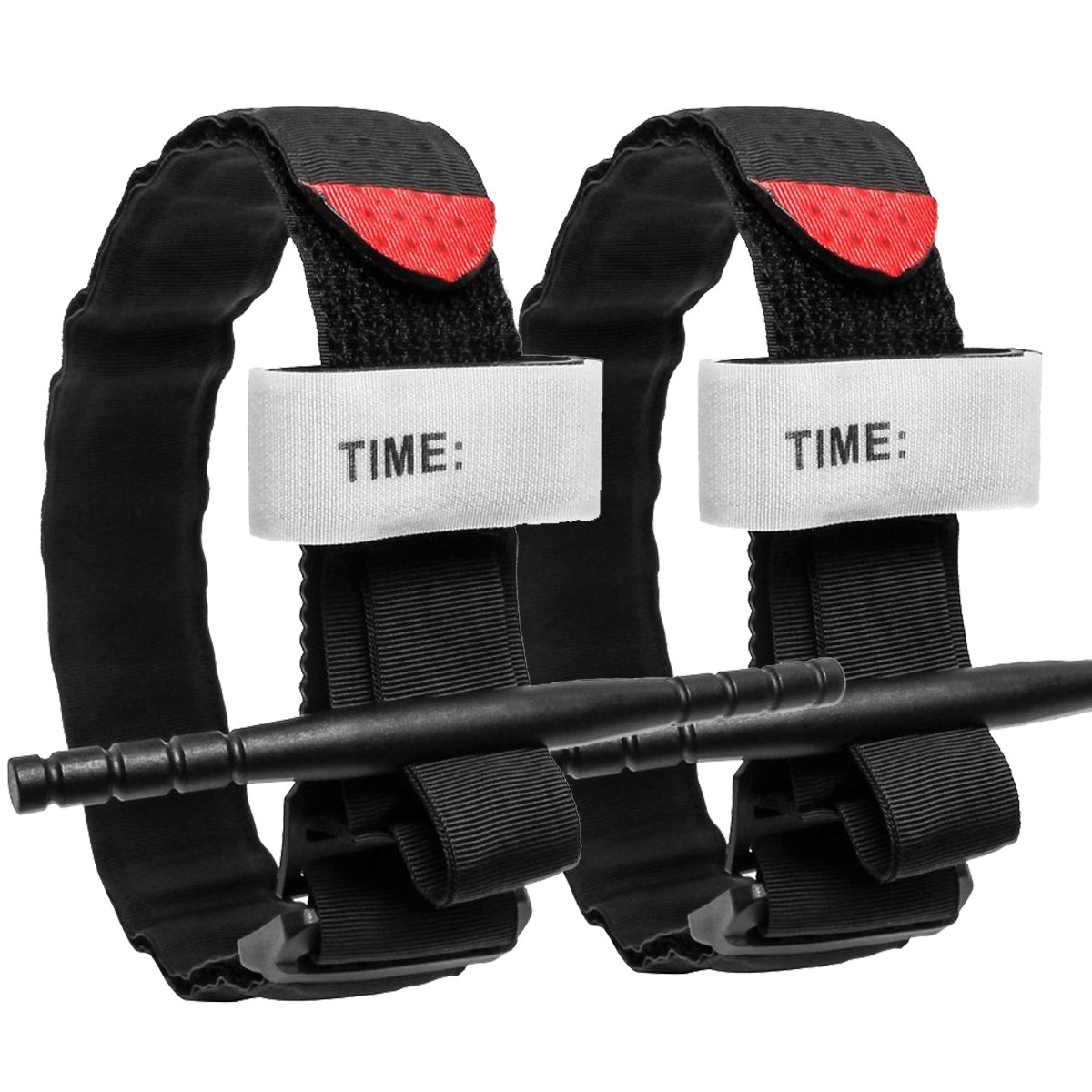 Tourniquet:Emergency Tourniquets, Combat Medical Tourniquet, Hiking First Aid Kit Military Tactical Tourniquet for Bleeding Control, Life Saving Hemorrhage Control, School Training (Black,2-Pack)