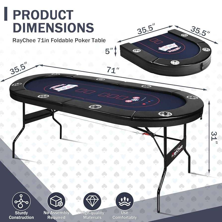 ポーカーテーブル　折りたたみ式 Amazon | (ジャイアンテックス) Giantex 折りたたみ式8人用