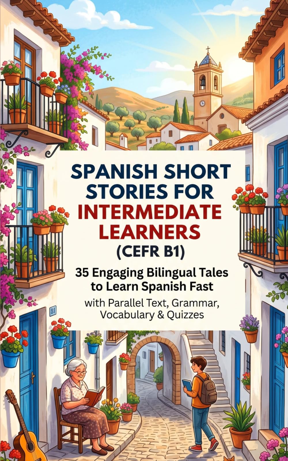 Spanish Short Stories for Intermediate Learners (CEFR B1): 35 Engaging Bilingual Tales to Learn Spanish Fast with Parallel Text, Grammar, Vocabulary & Quizzes