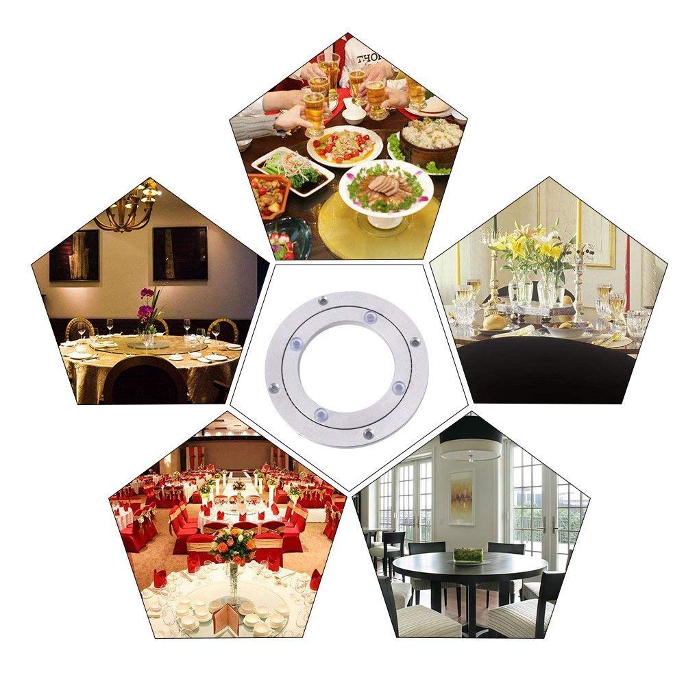 Piatto Girevole 16 Pollici - Base Rotante 360&deg; Per Tavoli Da Pranzo