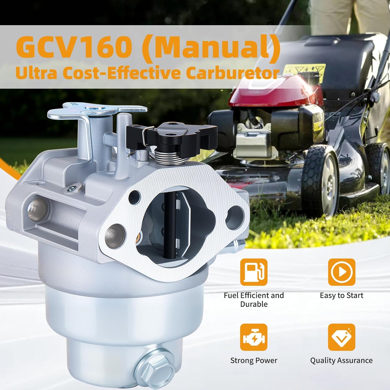 New GCV160 Carburetor carb for Honda HRT216 HRR216 GCV160a HRS216 Engine Replace 16100-Z0L-023- lawn mower carburetor for Honda GCV160