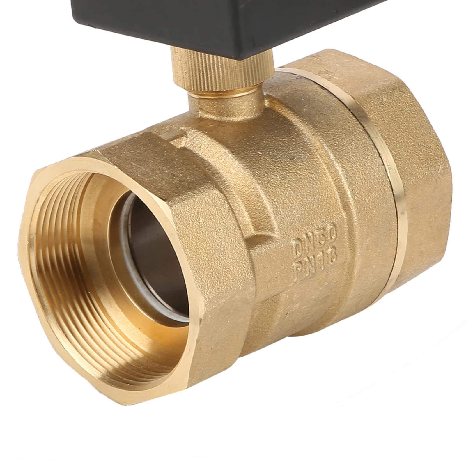 Válvula de Bola Eléctrica AC 220V DN50, rosca G2 Válvula de Bola Motorizada de Latón de Control de 2 Vías y 3 Puntos de 2 Hilos Para Agua, Aire y Aceite