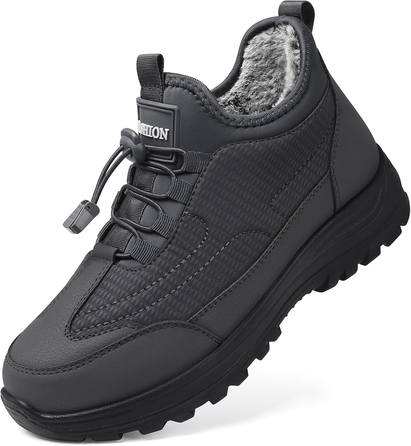 TEMOFON Winter Snow Boots for Women: Waterproof Warm Fur Lined Walking Outdoor Ankle Booties Slip on Snow Shoes Size 5-12