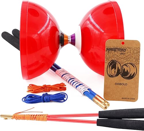 Miniatura 5 de MAGICYOYO MD01 Big Diabolo - Regalo profesional ideal para niños y adultos, principiantes a profesionales  Diábolo chino Yoyo de 5 pulgadas con
