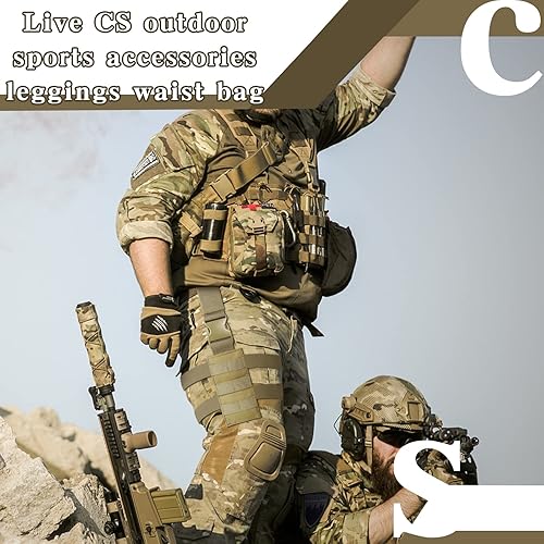 Miniatura 6 de 1 paquete de funda táctica para patas caídas, plataforma de nailon táctica MOLLE para patas de caída, plataforma ajustable para patas de caída,