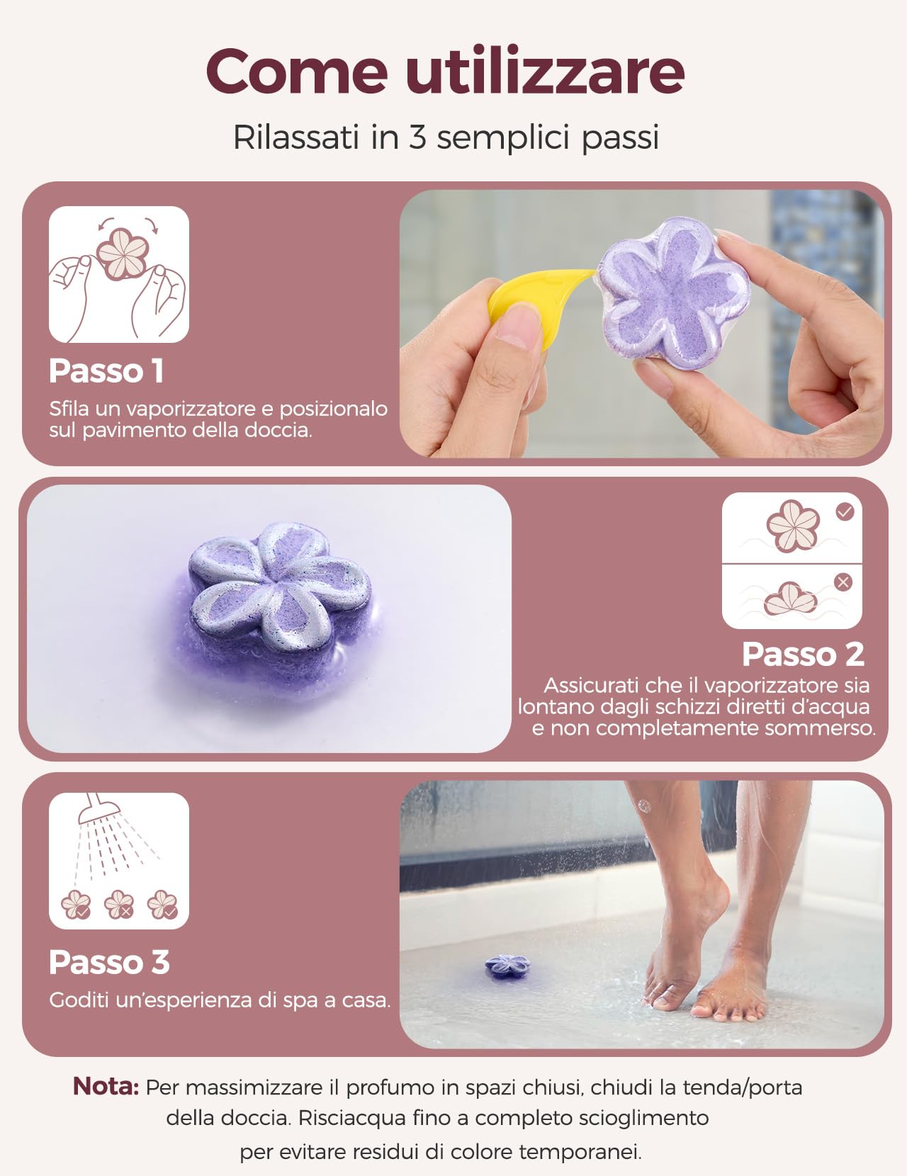 Momcozy - Set di bombe da doccia per aromaterapia, 14 pezzi con 7 fragranze floreali, spa a casa e relax quotidiano, formula delicata, idea regalo festa della mamma