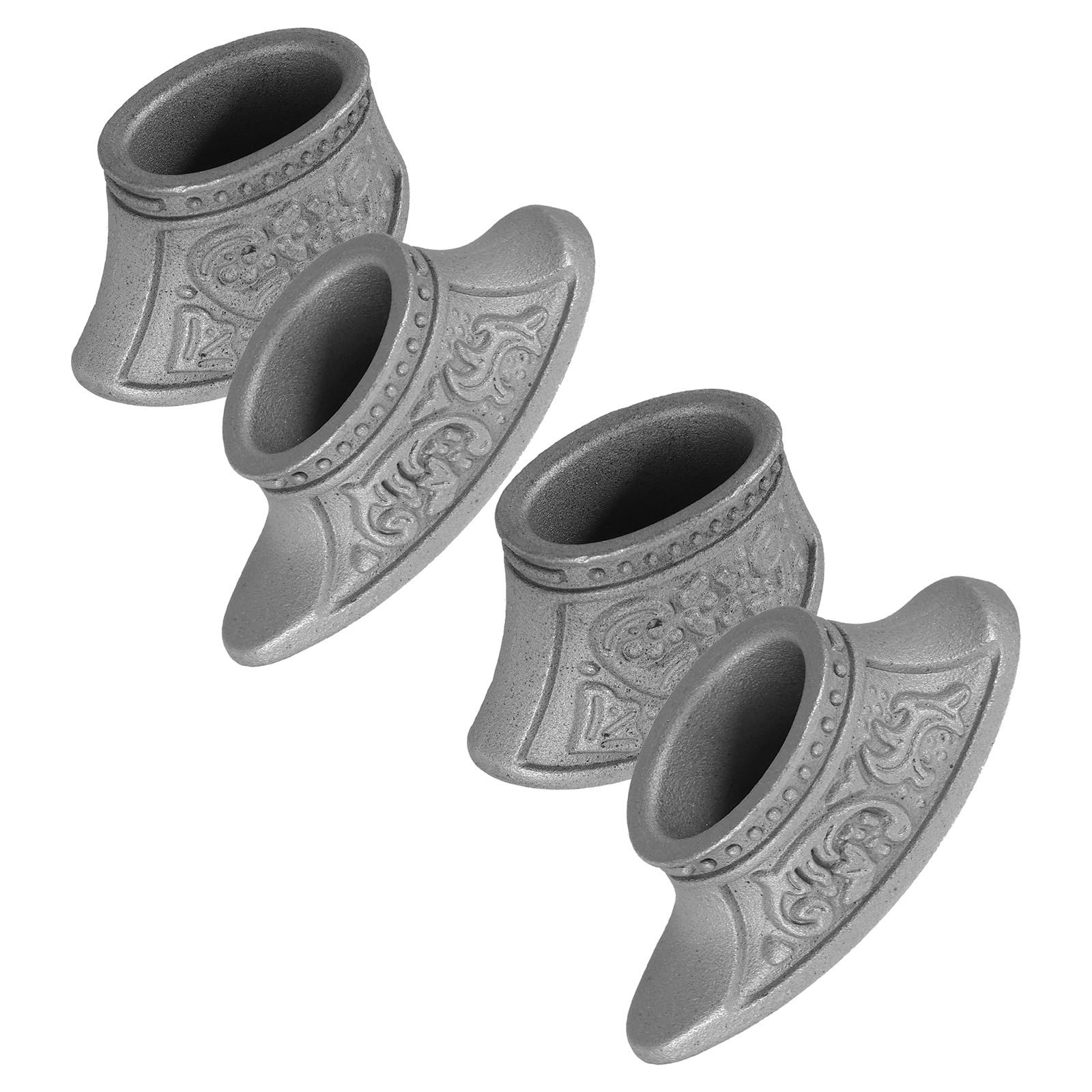 Protector de dedos de acero inoxidable Healeved con pomo de protección seguro, 4 unidades 8