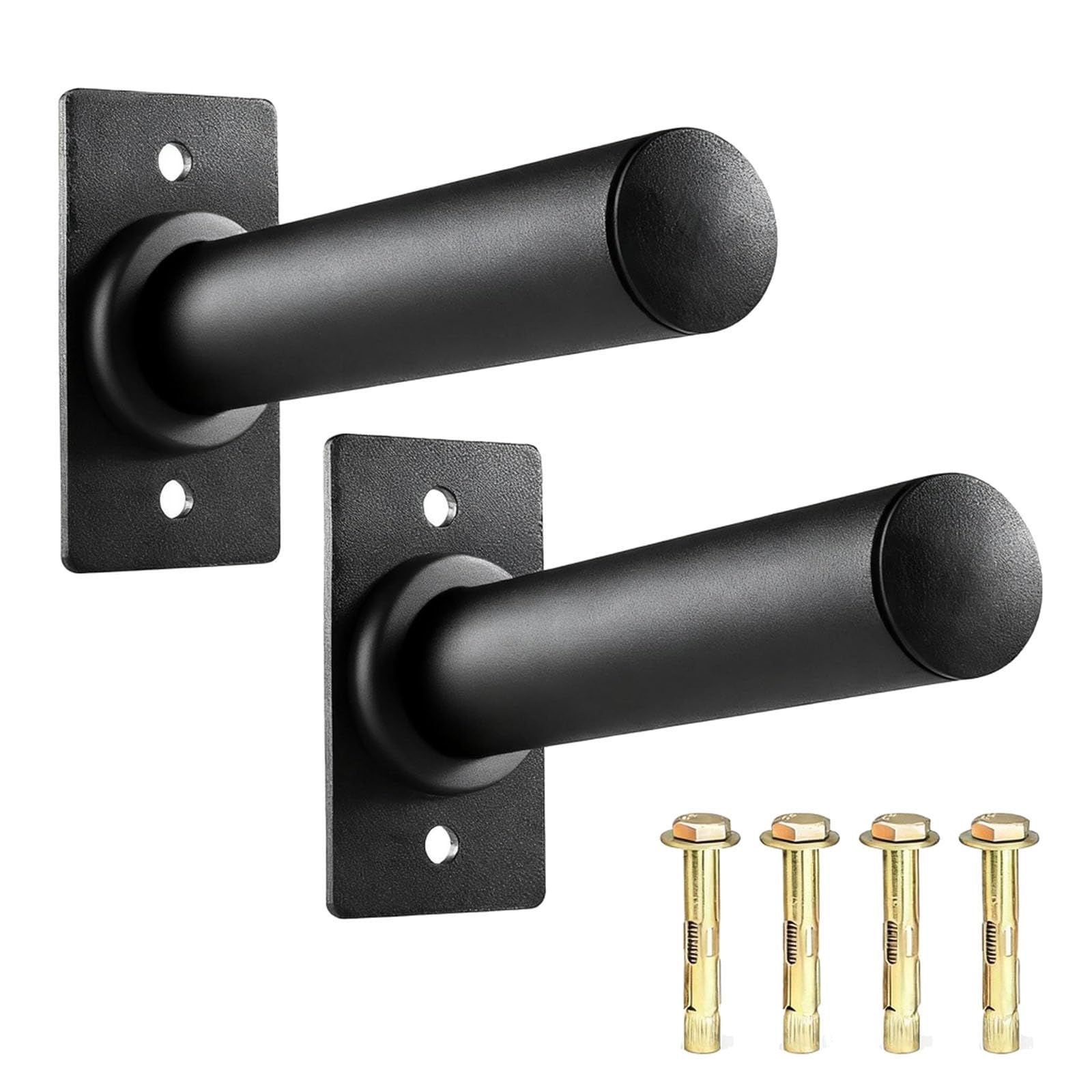 Hantelscheibenständer, 2 Stück 50mm Hantelscheiben Halterung Wandmontiert mit Antikollisionspads Weight Plate Rack Wall Mounted für Gym Fitnessstudio Stadion Hantelscheiben Aufbewahrung