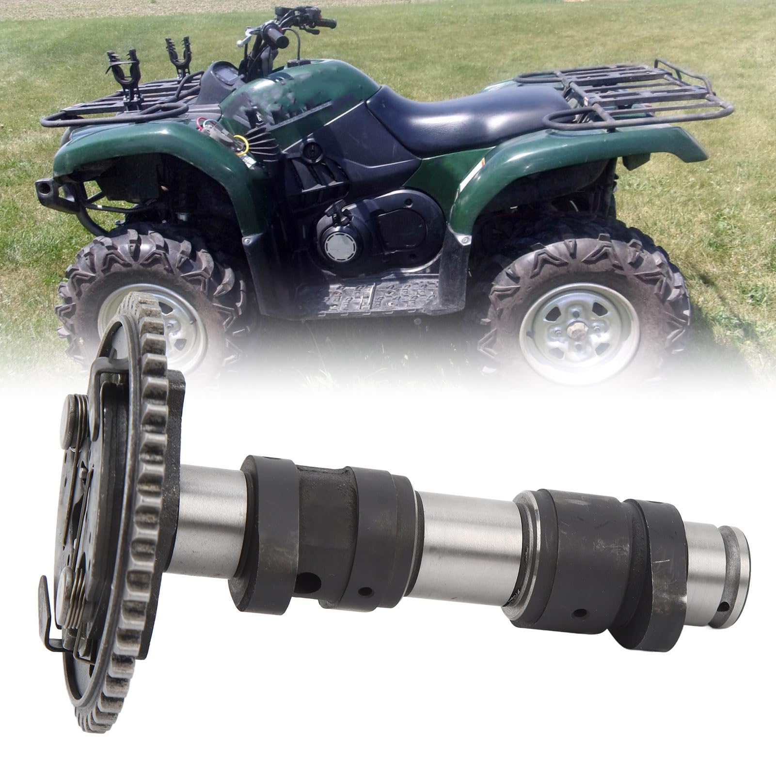 Pilipane Conjunto De árbol De Levas, Repuesto para Grizzly 660 Y Rhino 660, Piñón De Engranaje De Leva De Bajo Desgaste, Pieza Duradera De Motor ATV, árbol De Levas del Motor