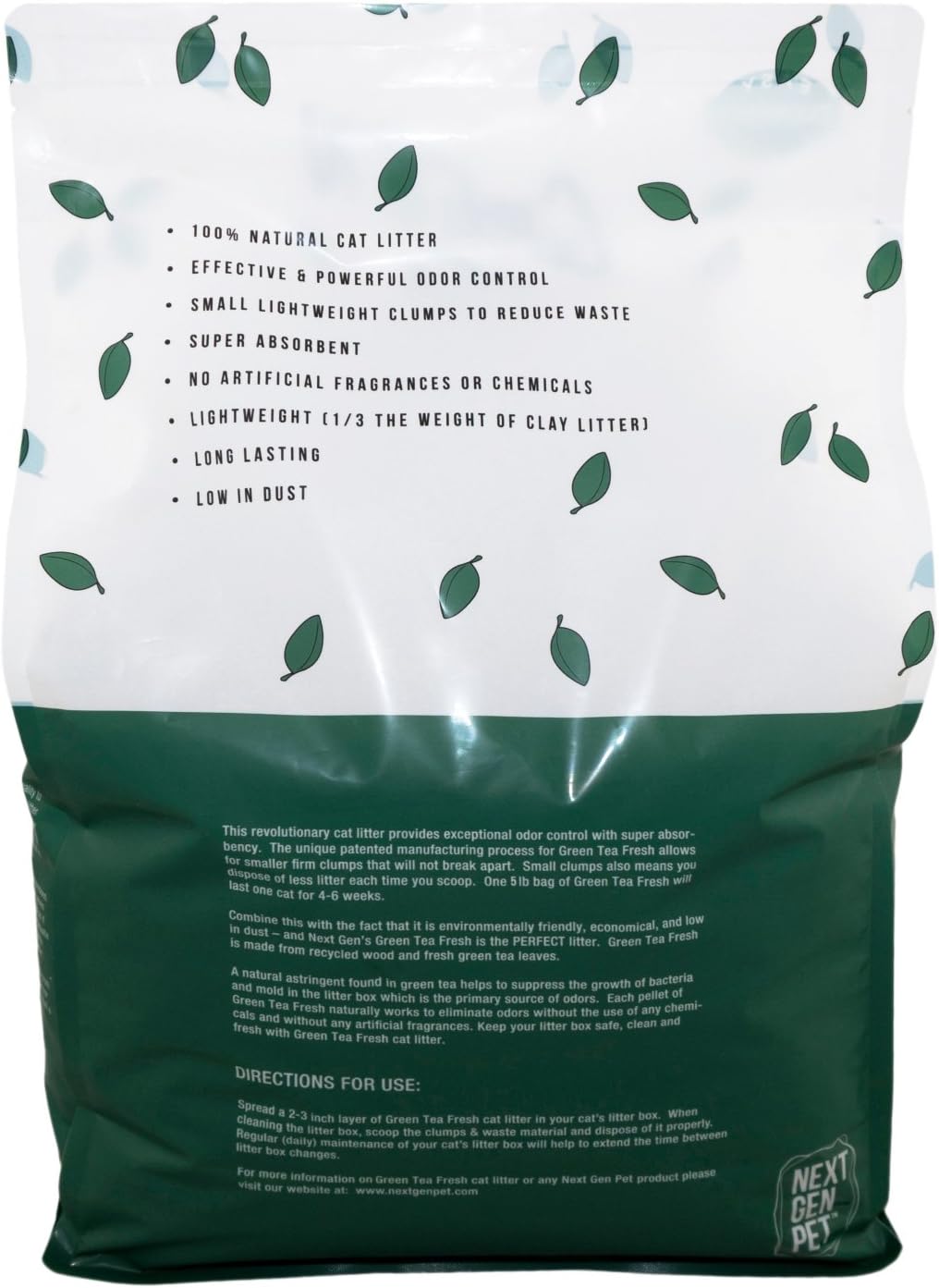 Green Tea Fresh Cat Litter Case (5 x 5 lb. Bag)