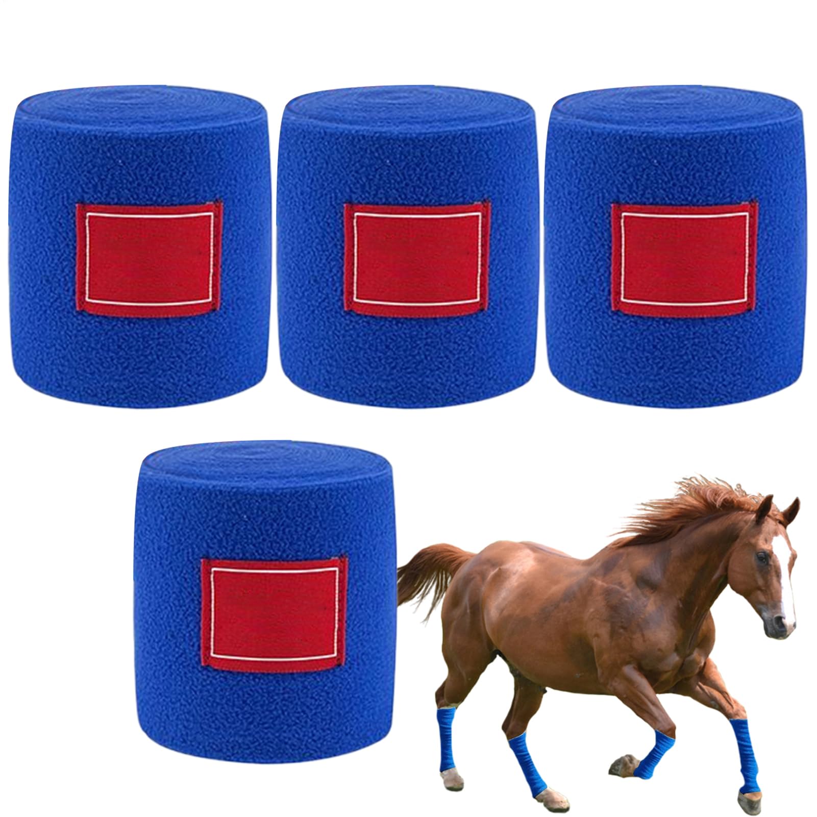 Bandage d'équitation pour cheval en tissu souple et flexible pour l'entraînement quotidien