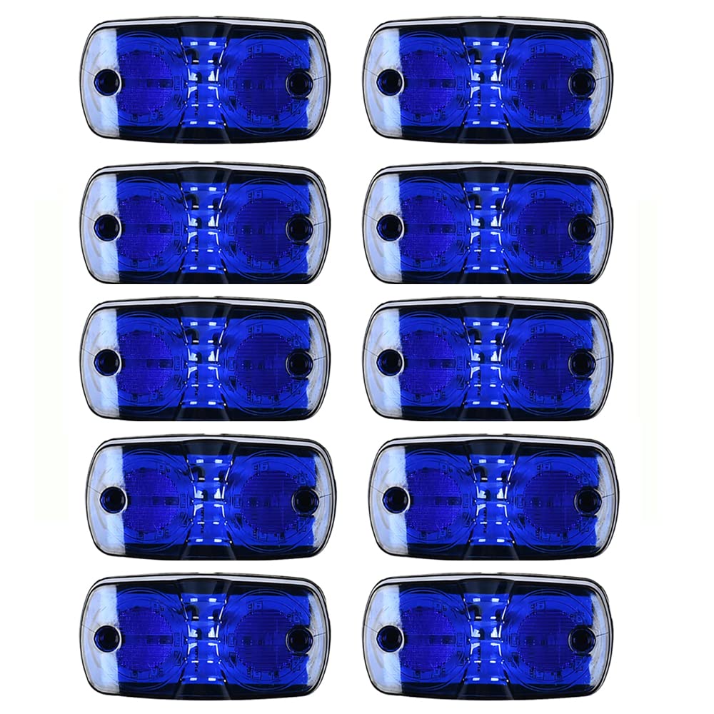 10 Pezzi Luci di Pennarello A LED 24v per Camion Luci di Autorizzazione del Rimorchio Rosso Bianco Ambra Verde Ambra Van Van Light Light