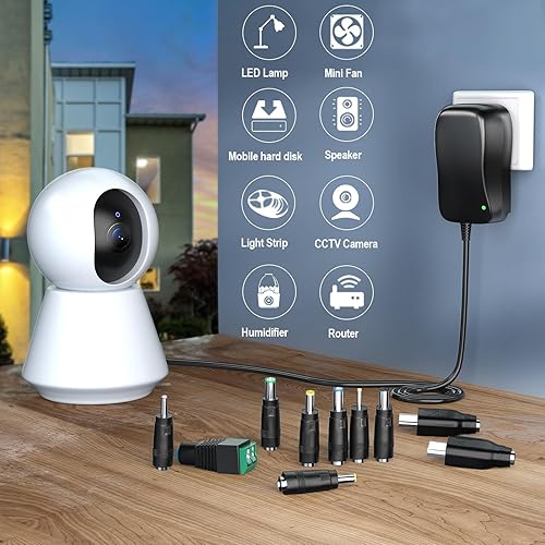 Miniatura 2 de SoulBay Adaptador universal ACDC 41W Fuente de alimentación conmutada Multi Voltaje DC 6V 9V 12V 2A 15V 18V 24V 1.5A Cargador con 11 unids