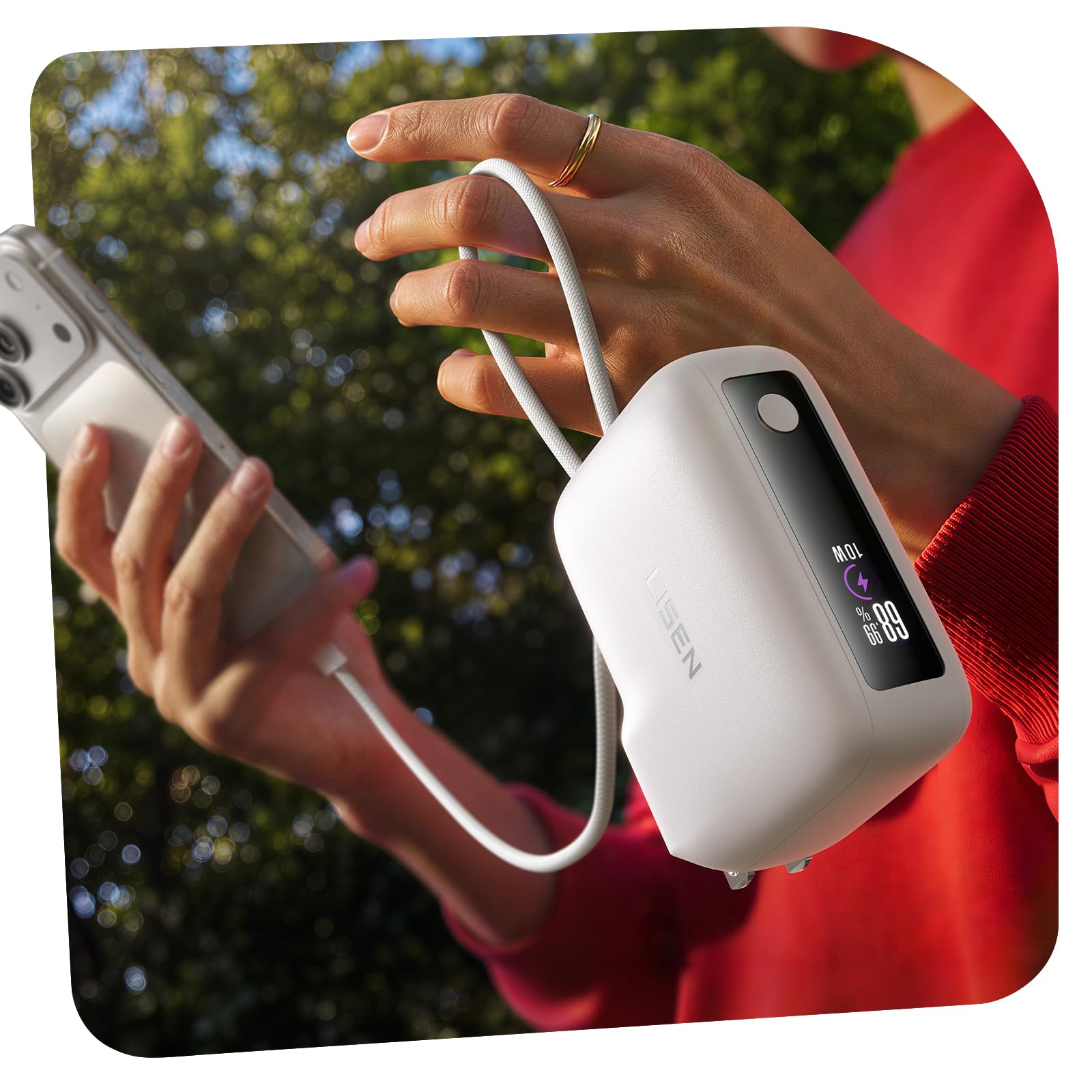 LISEN 3-in-1 Travel Essentials Power Bank