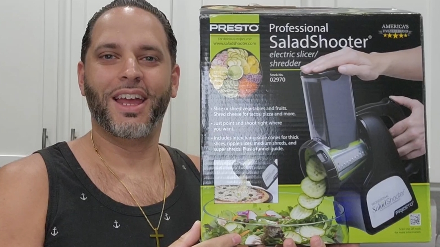 Watch REVIEW - Presto Professional Salad Shooter Slicer on Amazon Live