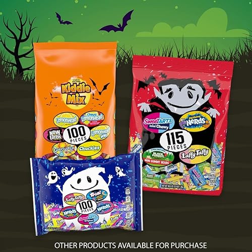 Miniatura 4 de SweeTARTS Dulces surtidos de dulce o truco, mezcla de delicias Drácula, bolsa de 115 unidades