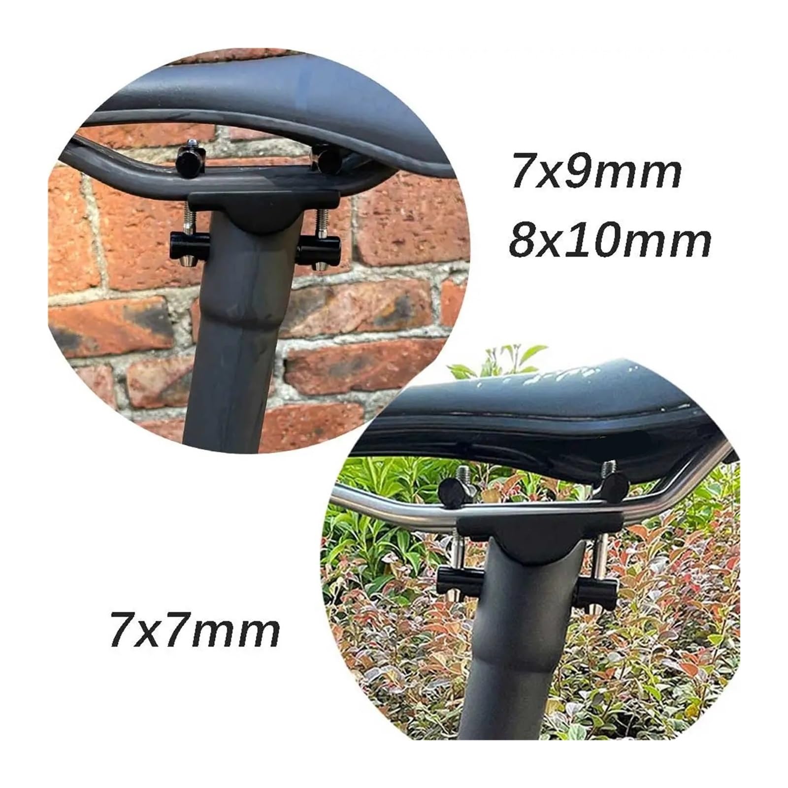 Reggisella leggero nero opaco da 27,2/30,9/31,6 mm, bicicletta strada