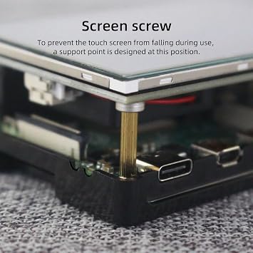 CUQI Raspberry Pi Display, 3.5 Inch Touchscreen with Raspberry Pi 5 Case, 480x320 TFT LCD 60 FPS Monitor with Mini Fan and Heatsink for Raspberry Pi