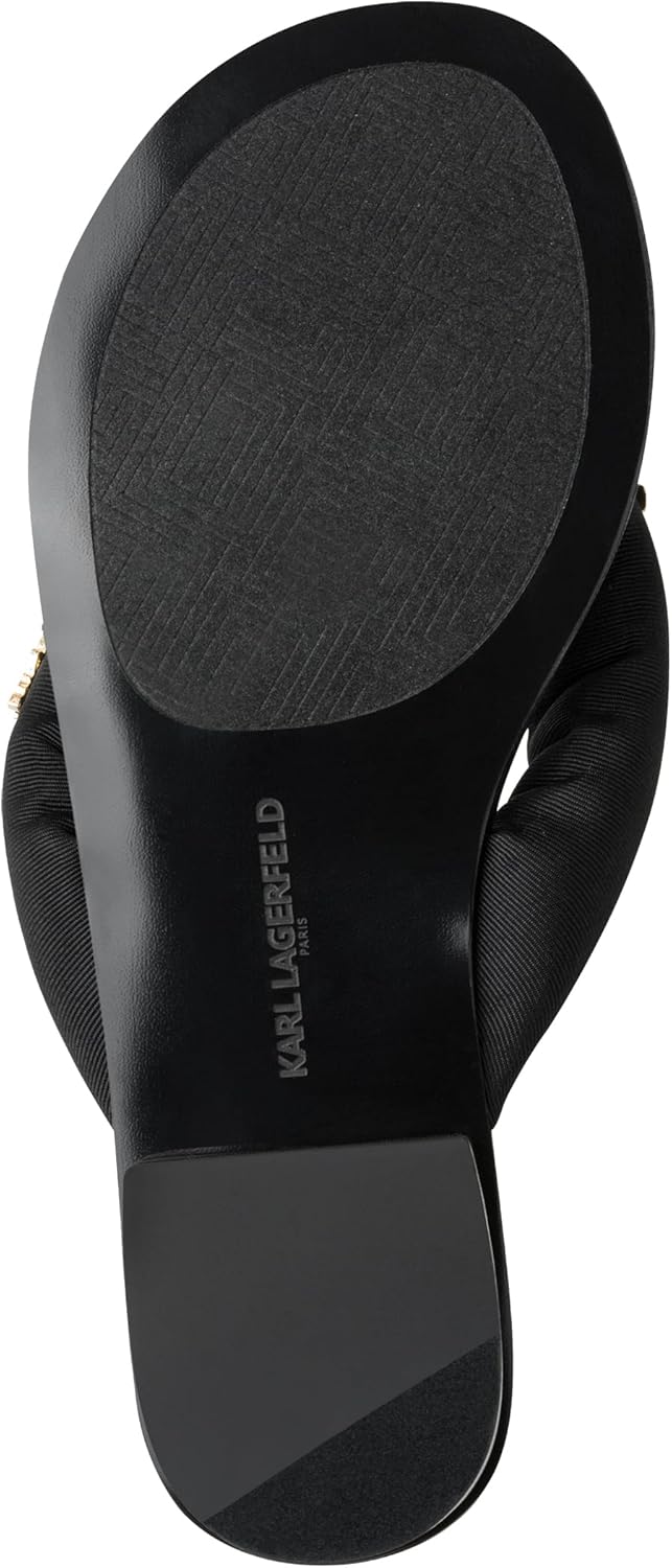 KARL LAGERFELD womens Ceejay Thong Flip Flop With Pins - Image 4