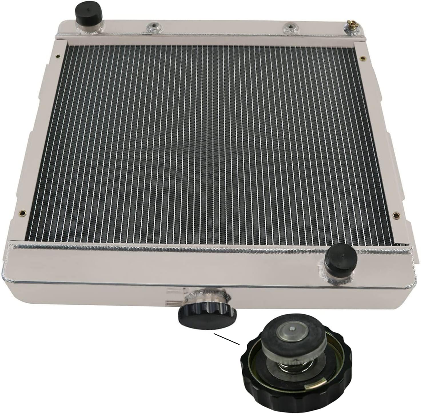 Aluminum Radiator for 1970 1971 1972 Dodge Dart 71 72 Plymouth Duster/Valiant 5.2L V8 Gas 4 Row Core Radiators