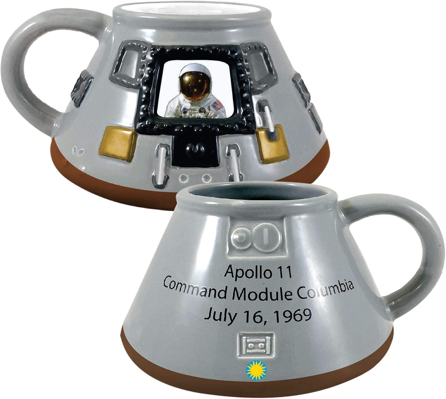 Vandor Smithsonian Apollo 11 Module 20 Oz. Sculpted Ceramic Mug, Gray - Image 3