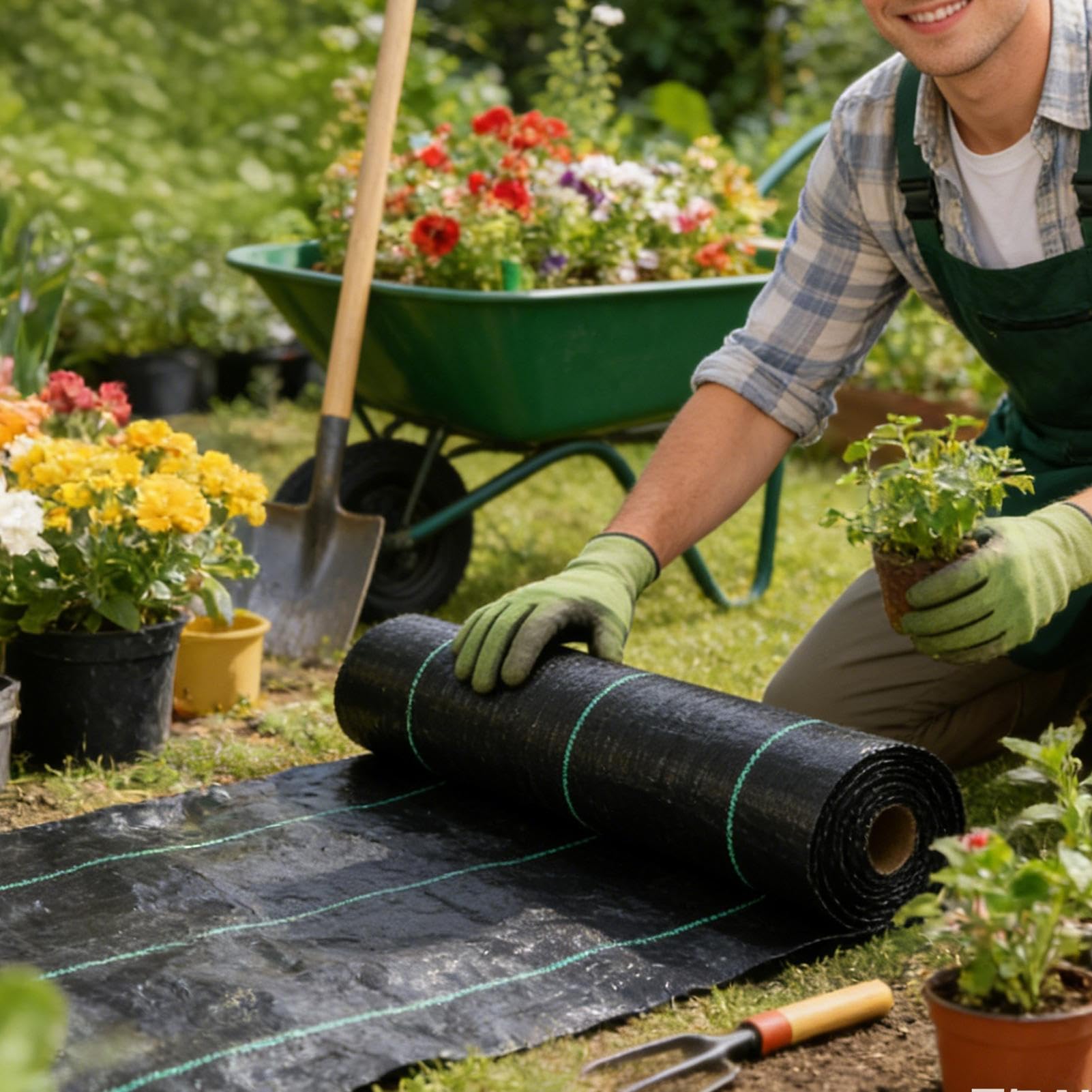 Tela Para Jardin De Alta Resistencia 0.5x50m Material Para Control De | Tela Para Control De Hierba En Jardín Para Jardineros Vivero Senderos Árboles Arbustos Caminos Invernaderos Huertos