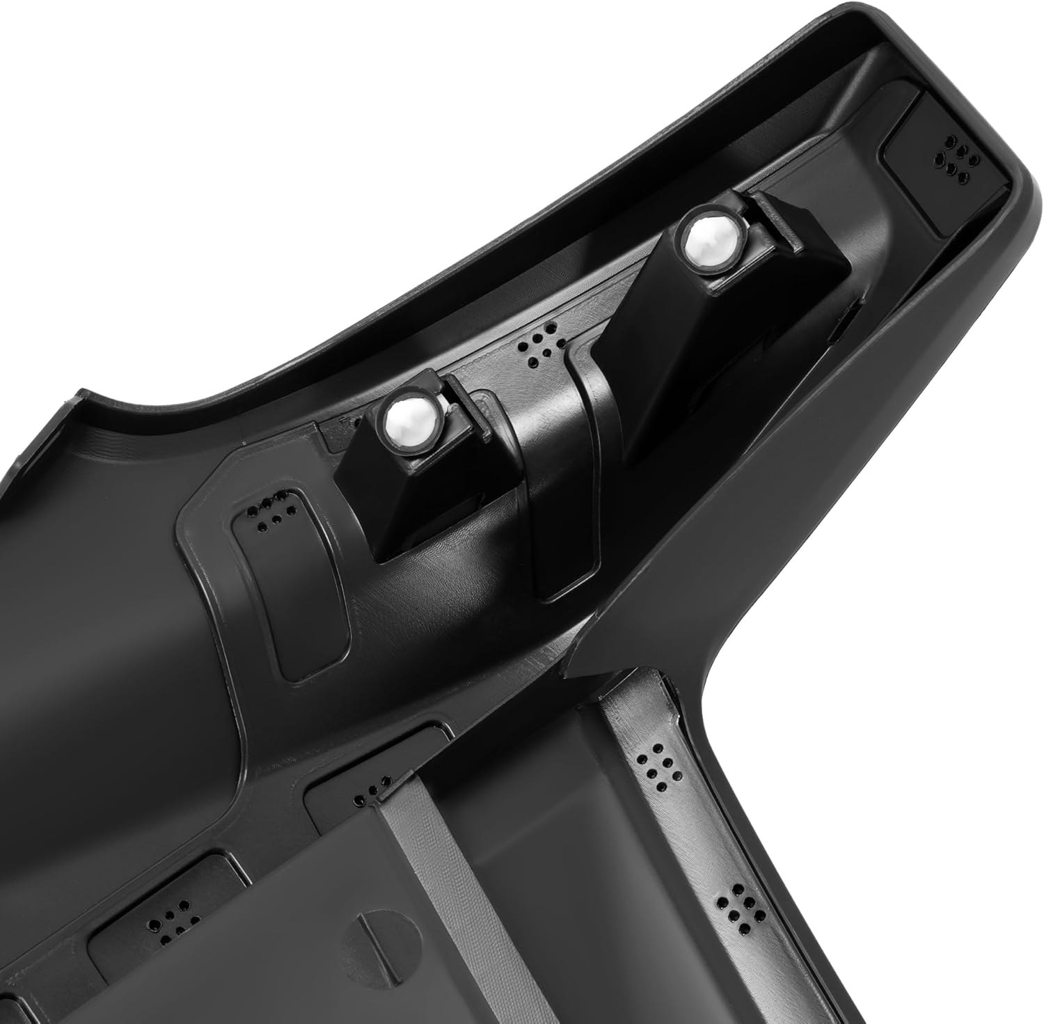 ECOTRIC Front Bumper End Cap Compatible with 2019-2022 Chevrolet Silverado 1500 LTD Replacement for 84658017 GM1016110 Plastic Painted Matte Black (Left Side)