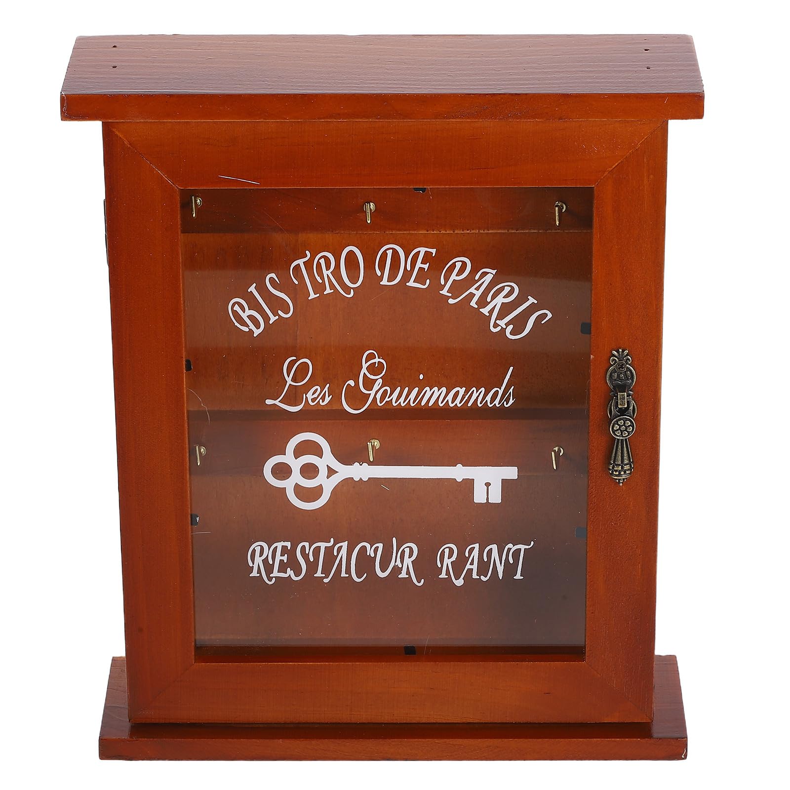 Caja de madera para llaves montada en pared para evitar pérdidas en la entrada